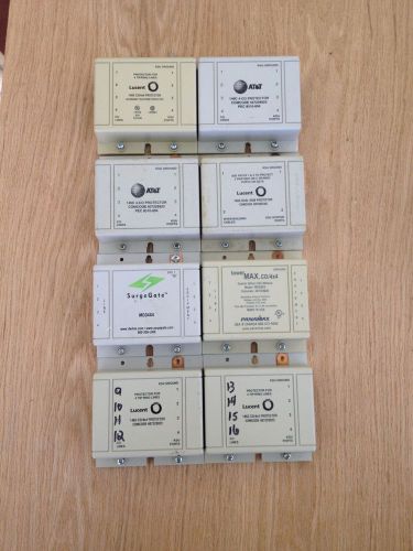 Lot Of 8 Used Avaya Lucent 146C Co 4x4 Line   Surge Protector 407228923