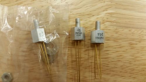 2N2553 TRANSISTOR TEXAS INSTRUMENTS OR TEC BRAND GOLD PLATED QTY 2
