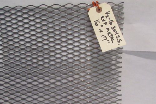 1/2--16 304 stainless steel expanded metal 16&#034; x 17&#034; for sale