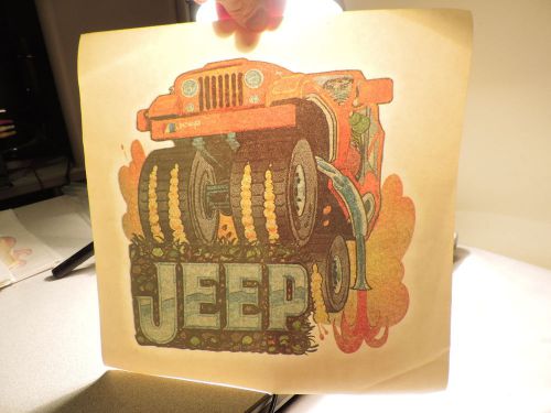 Jeep mudder glittering iron on t shirt transfer auto car 43a free shipping for sale