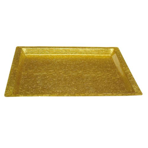 Winco ast-2g, full-size gold textured acrylic display tray for sale