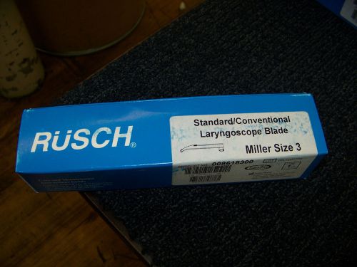 Rusch Standard/Conventional Laryngoscope Blade Miller Size 3 008618300 New