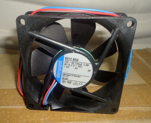 New ebmpapst 8412 ngh 12v 235ma 2.8w 8-13.2 v dc cpu cooling fan for sale