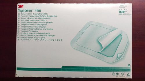 3m tegaderm film dressing transparent frame style 8&#034;x12&#034; #1629 new in box 10/bx for sale