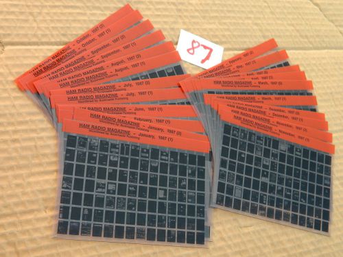 vintage lot of Microfiche Mikrofilm HAM radio MAGAZINE year: 1987