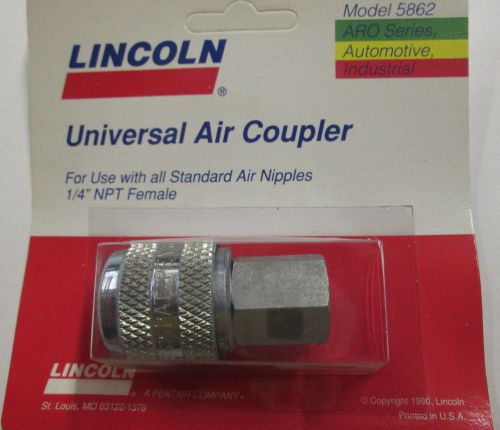 Lincoln 5862 Universal 1/4&#034; NPT Air Coupler - Made in USA