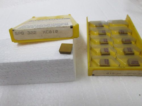 KENNAMETAL SPG 322  KC810 (19 PIECE LOT)             LOT 250