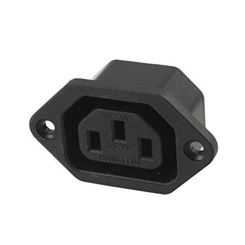 Uxcell? ac 250v 10a iec 320 c13 panel mount plug connector socket for sale