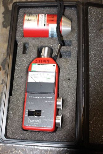 Quest 215 Sound Level Meter,  Permissible Sound Calibrator, Case