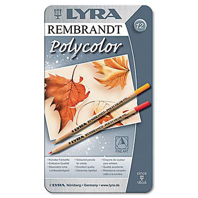 Artist Colored Woodcase Pencils, Assorted, 12/Pack, Sold as 1 Set