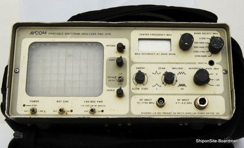 Avcom PSA-37D Portable Spectrum Analyzer with soft case