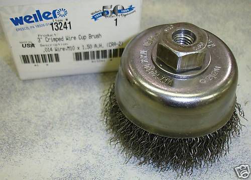 Weiler wire brush 13241 m10 x 1.5 cup brush grinder $22 for sale