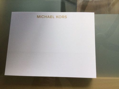 MICHAEL KORS BLANK 4 1/2 x 6 INDEX CARDS 40 OF THEM