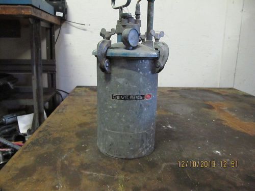 Devilbiss qmg pressure tank paint pot gast mixer 2.8 gallon paint sprayer for sale