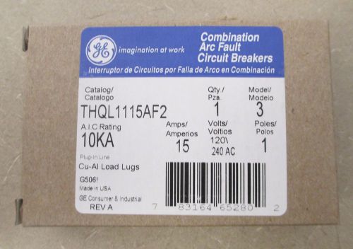 THQL1115AF2 GE  Combination Arc Fault Circuit Breaker New In Box