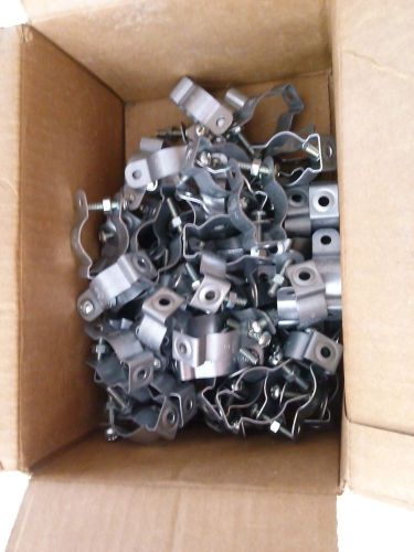 New 1&#034; emt rigid conduit hangers w/ attached bolt &amp; nut- lot of 10 for sale