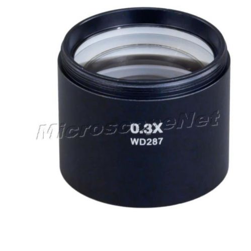 0.3x stereo microscope auxiliary add-on objective lens w mounting size 48mm for sale