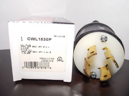 Cooper Wiring Device TWIST LOCKING MALE PLUG #CWL 1530P