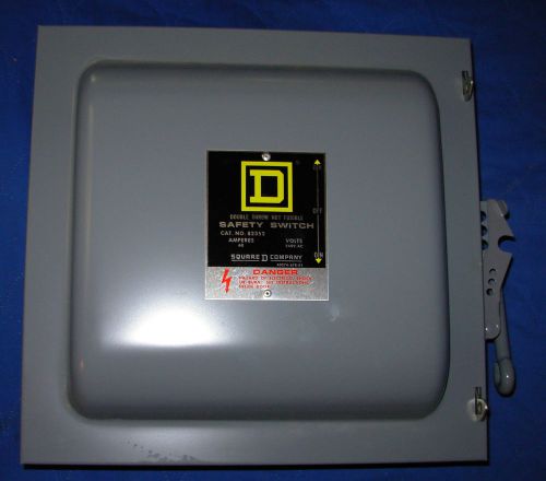 NEW Square D 82352 Double Throw 3 pole Safety Switch 60A 240V Manual Transfer