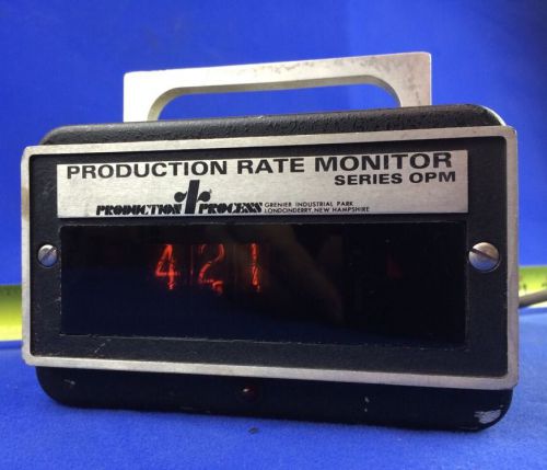 PRODUCTION PROCESS OPM2-AC-R4 PRODUCTION RATE MONITOR 5.0 - 99.9 OPS/MIN.