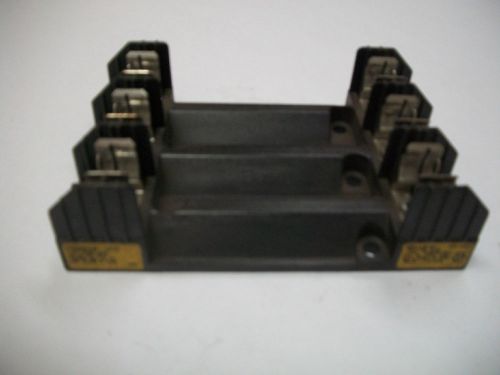 BUSS R60030-3PR 3 CIRCUIT FUSE HOLDER USED