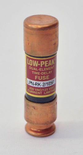 Cooper Bussmann LPN-RK-2/10SP Low Peak Dual Element Time Delay Fuse