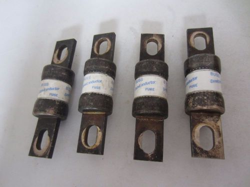 Lot of 4 Bussmann FWP-200A Semiconductors 200A 200 Amps Tested