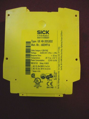 Sick ue 48-20s3d2 safety relay mat. nr. 6024916 for sale