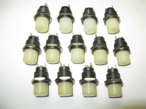 (13) vintage dialight dialco ? panel mount indicator lights steampunk for sale