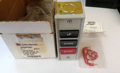 Cutler hammer 10250h5301 3 element push button station up / down / stop  **new** for sale