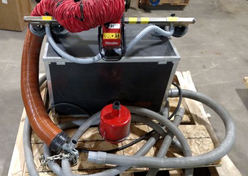 Complete vaculex vacuum lifting system with lift head, vacuum pump, hoses for sale