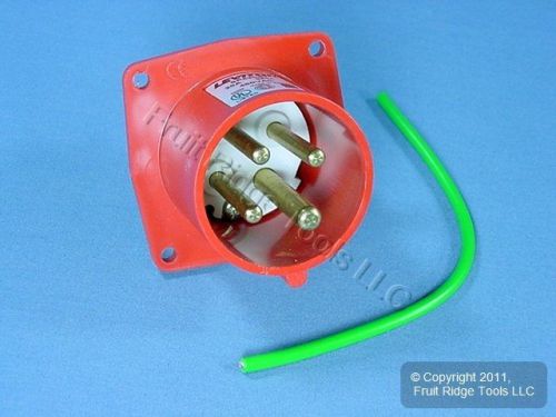 Leviton Pin &amp; Sleeve Splashproof Plug Inlet 20A 480VAC 3? SP420B7
