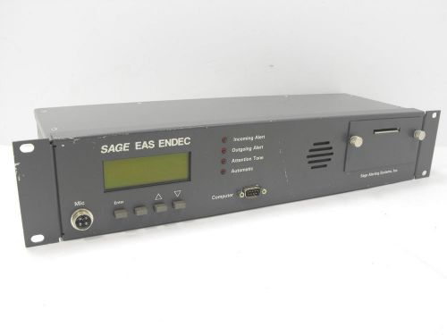Sage Alerting Systems Model 1822 EAS Endec Encoder / Decoder (Untested)