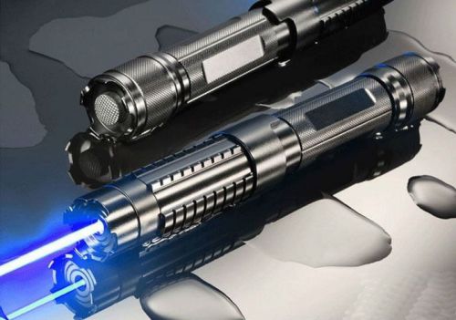 Military high power blue laser lazer pointer pen 1w fire burning beam 450nm set for sale