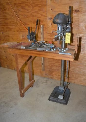 Delta dp220 vintage 16 speed drill press 1ph, 115v, 1/3 hp, includes arbor press for sale