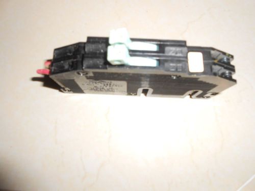 Zinsco 3/4&#034; thin circuit breaker, 15 amp double pole type rc38al for sale