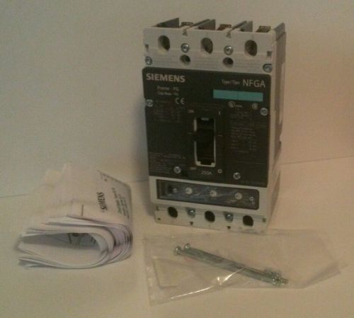 Siemens NFX3N250 Circuit Breaker 250A 3 pole 600V AC 250V DC