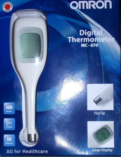 Digital Thermometer-Accurate,Easy &amp; Quick temperature Reading New Omron MC-670