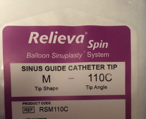 Acclarent Relieva - Sinus Guide Cath Tip - RSM110C - Exp 2017 - 1 Ea  - 15 Avail