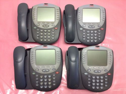 Lot of 4 Avaya 4620 IP Telephone Office Business Phones With Handsets