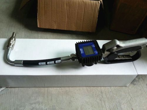 New digital oil &amp; lubricant nozzle gun + flow meter for sale