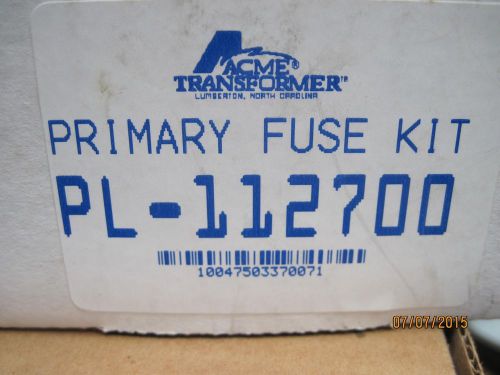 Primary Fuse Kit PL-112700 Acme Transformer Fuse Kit NIB