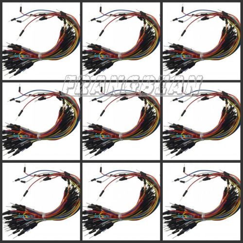 10x 65pcs Jumper Wire Cable Male to Male kit for Solderless Breadboard Arduino