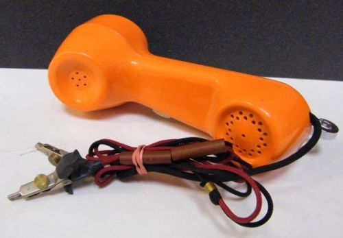 Vintage gte rotary dial lineman&#039;s butt set buttset telephone test set very nice! for sale