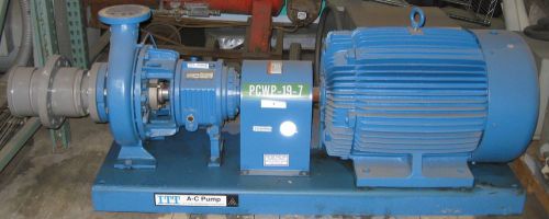 Itt a-c pump, 731 plus with attached teco induction motor, max-e2 for sale