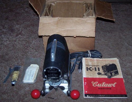 Cutawl K-11 WITH  BLADES ,orginal shipping box, all paperwork and more- Nice