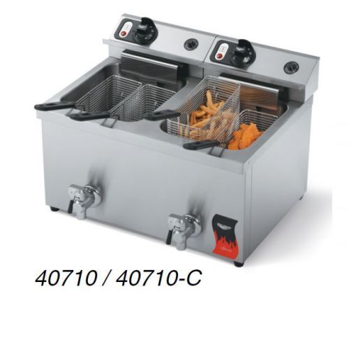 Vollrath 40710 Electric Dual Fry Pot Counter top Fryer