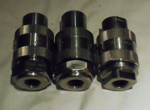 3  pcs new,water jet quick connect coupling 15000 mawp,1/2&#034;x1/2&#034;,3/4&#034;-16 thread for sale
