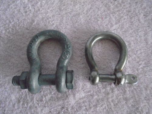 Wll 2 1/2 t shackle clevis bolt nut 9/16 m usa + stainless steel clevis screw b for sale