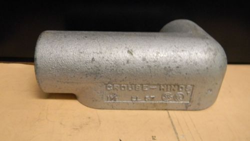 CROUSE HINDS CONDUIT BODY 1 1/2&#034; LL57 NEW WITH COVERS